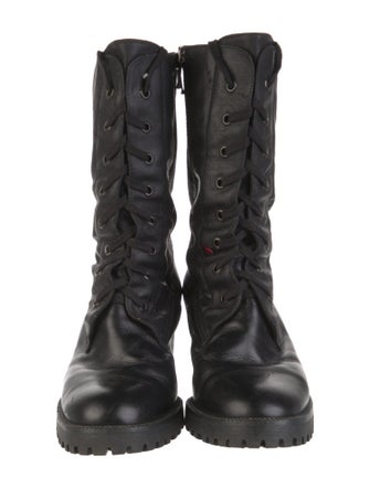 Castañer Leather Combat Boots