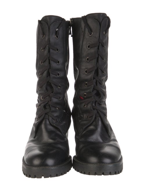 Castañer Leather Combat Boots