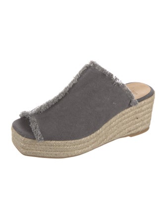 Castañer Canvas Raw-Edge Trim Espadrilles