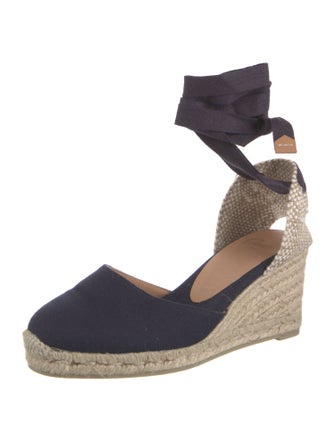 Castañer Canvas Printed D'Orsay Pumps