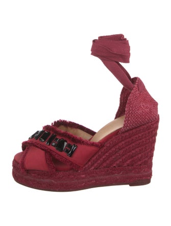 Castañer Canvas Crystal Embellishments Espadrilles