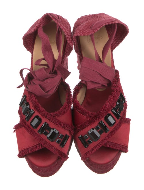 Castañer Canvas Crystal Embellishments Espadrilles