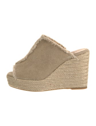 Castañer Canvas Raw-Edge Trim Espadrilles