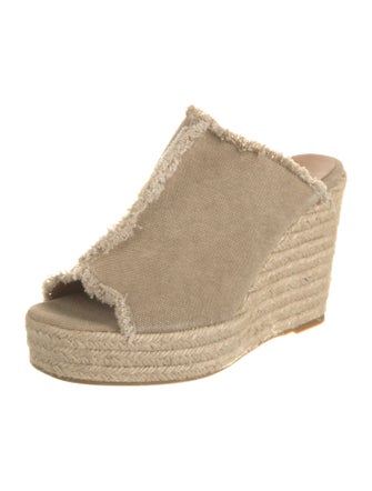 Castañer Canvas Raw-Edge Trim Espadrilles