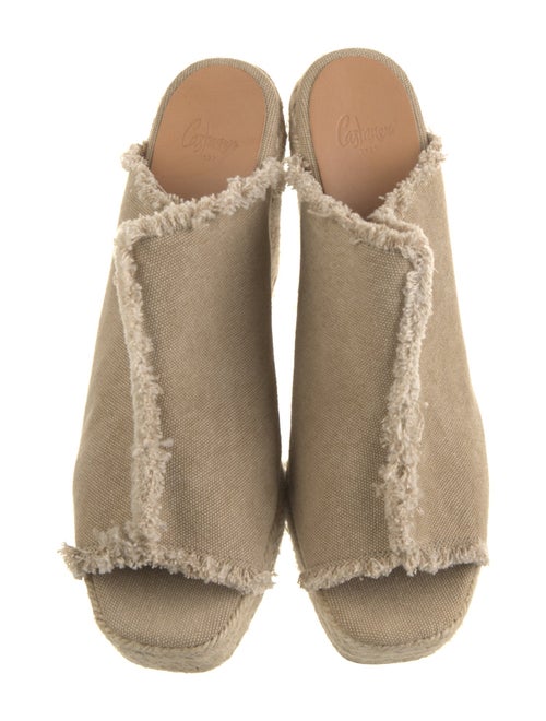 Castañer Canvas Raw-Edge Trim Espadrilles