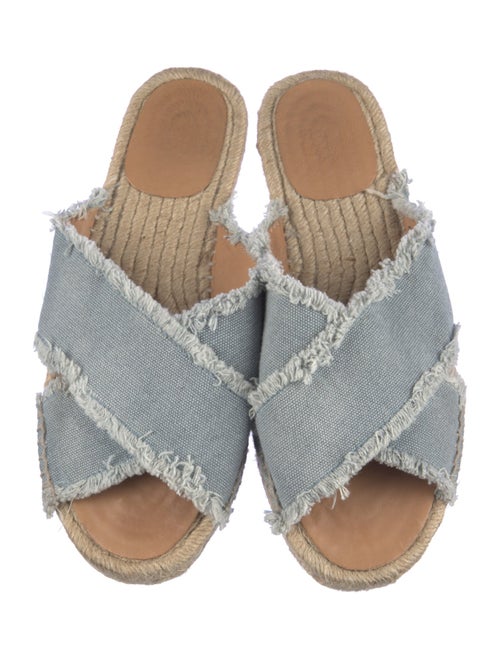 Castañer Denim Raw-Edge Trim Espadrilles