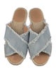 Castañer Denim Raw-Edge Trim Espadrilles