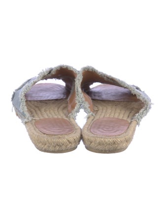 Castañer Denim Raw-Edge Trim Espadrilles
