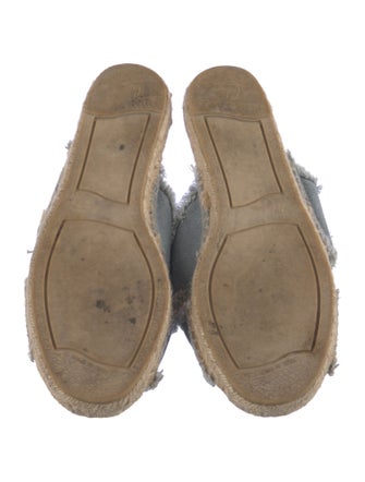Castañer Denim Raw-Edge Trim Espadrilles