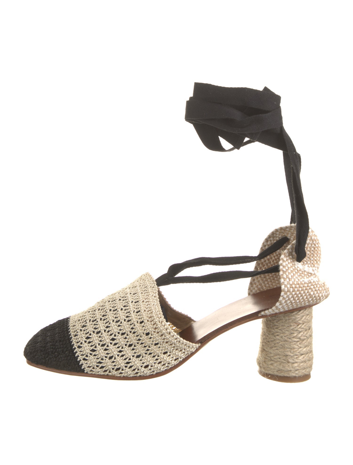 Castañer Colorblock Pattern D'Orsay Pumps