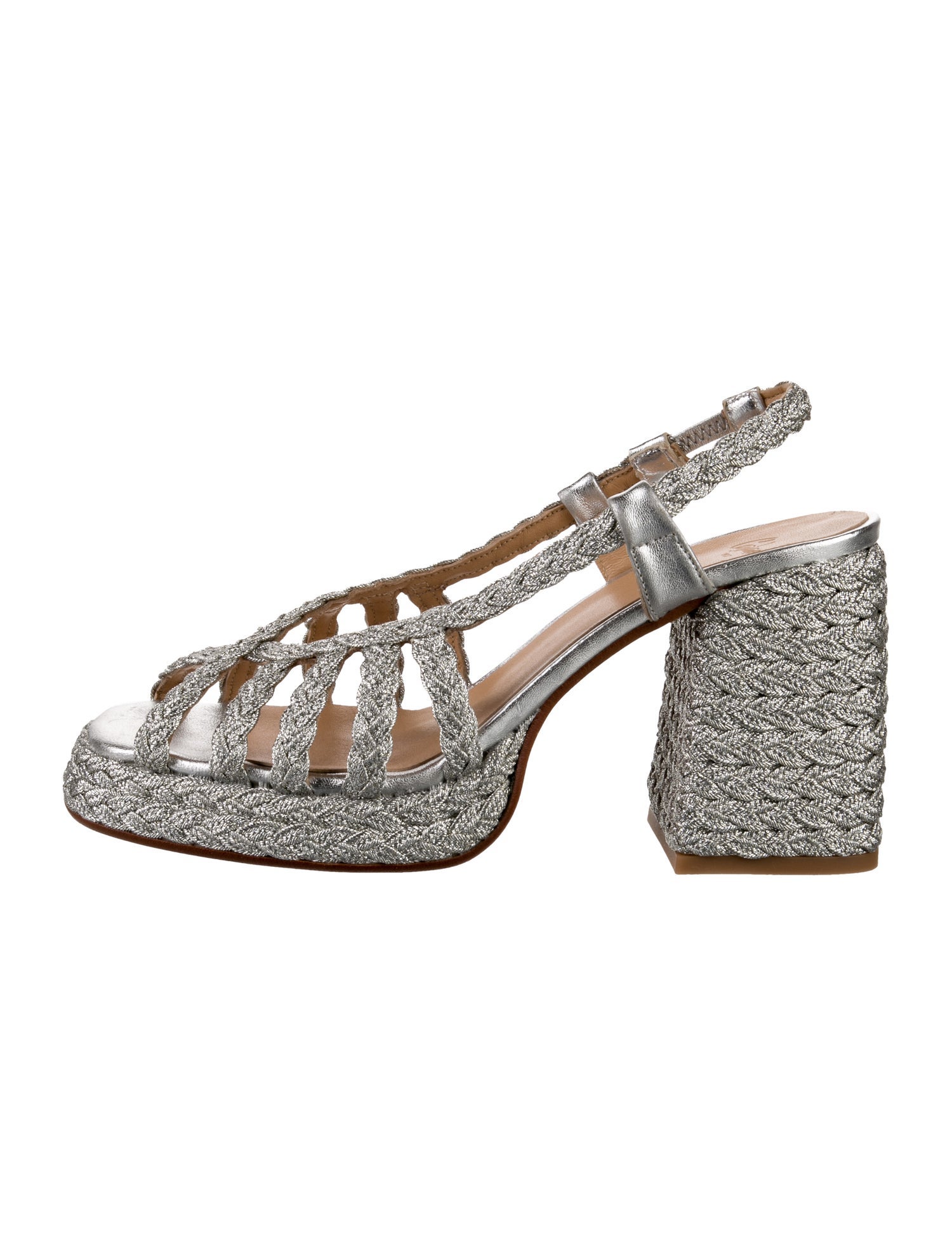 Castañer Glitter Accents Slingback Sandals