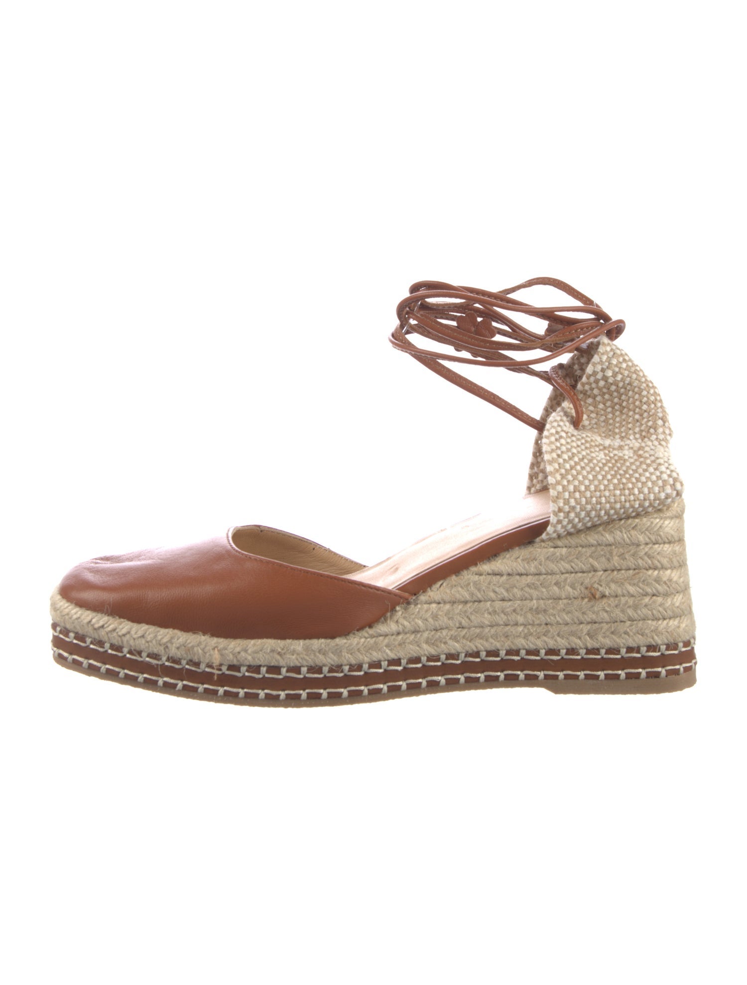 Castañer Suede Colorblock Pattern D'Orsay Pumps