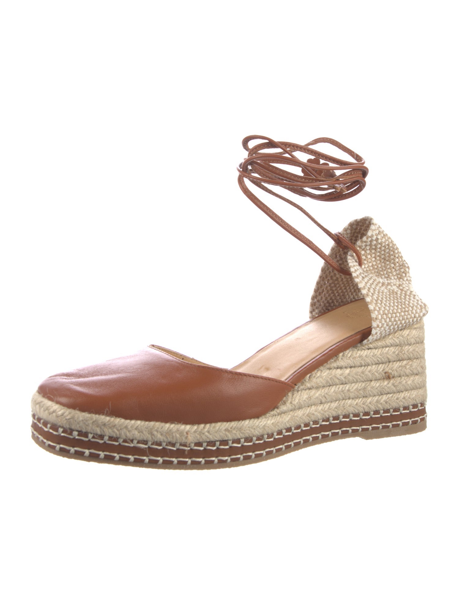 Castañer Suede Colorblock Pattern D'Orsay Pumps