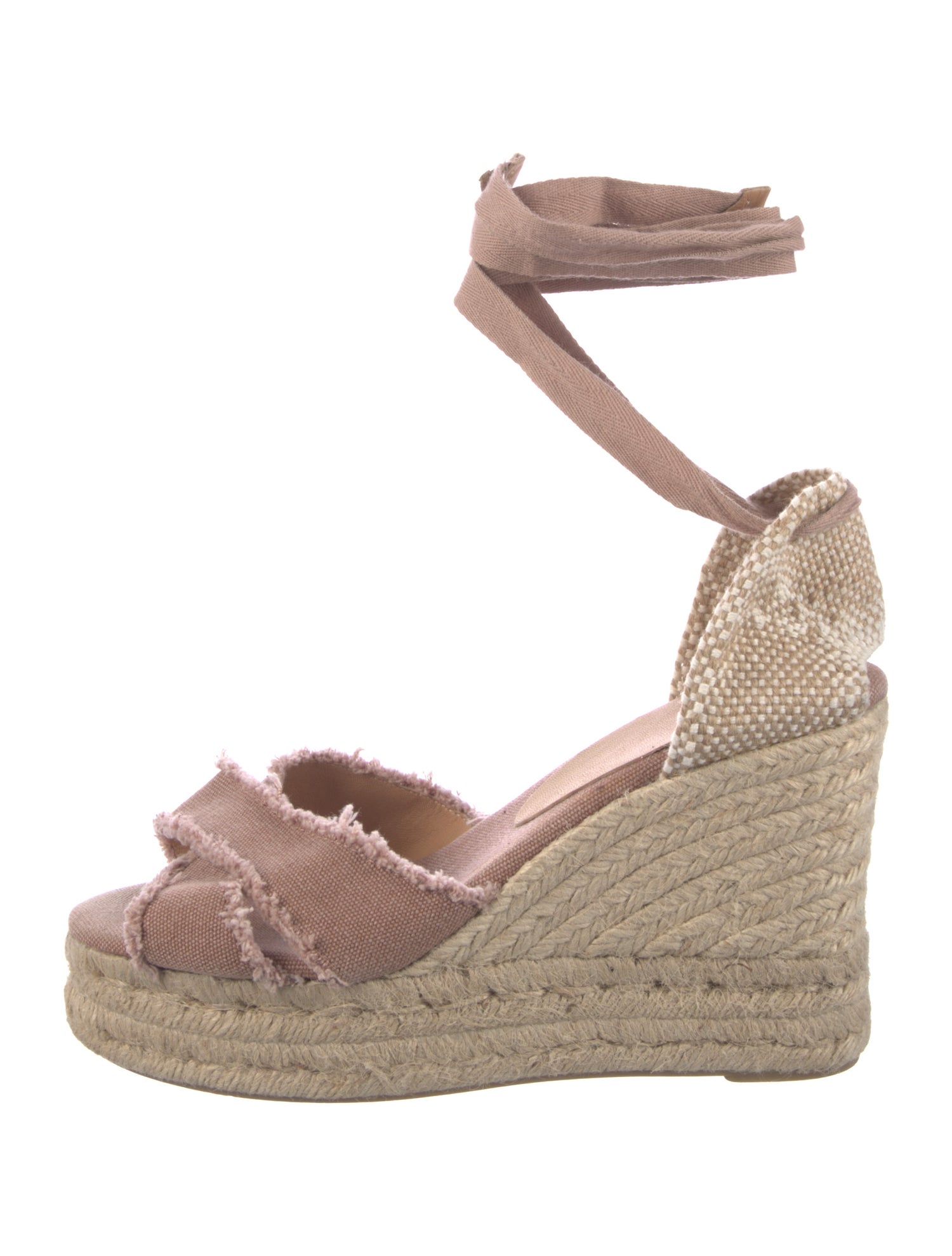 Castañer Canvas Colorblock Pattern Espadrilles