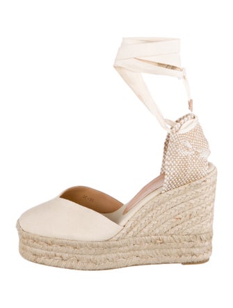 Castañer Canvas Printed D'Orsay Pumps