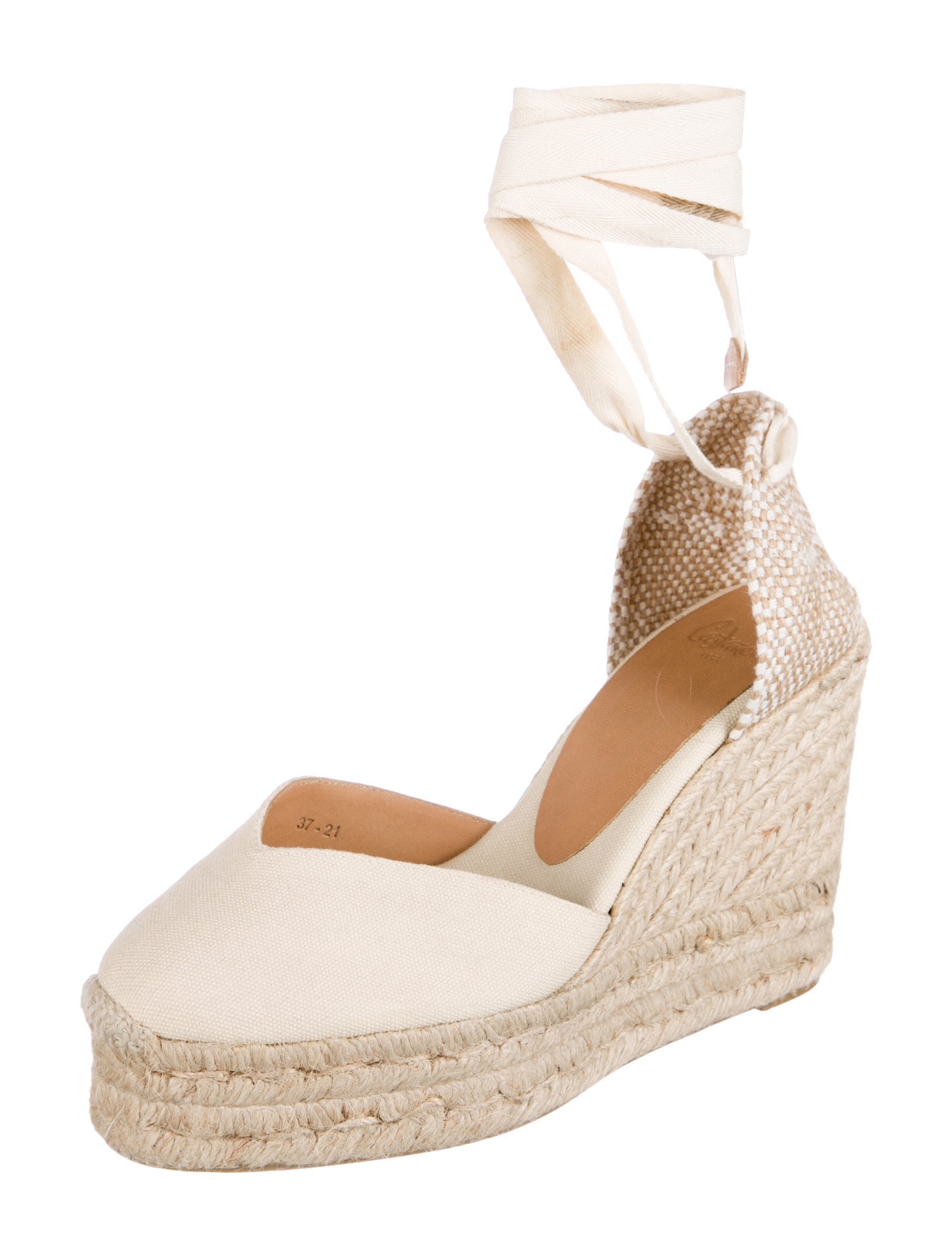 Castañer Canvas Printed D'Orsay Pumps