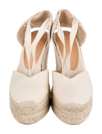 Castañer Canvas Printed D'Orsay Pumps