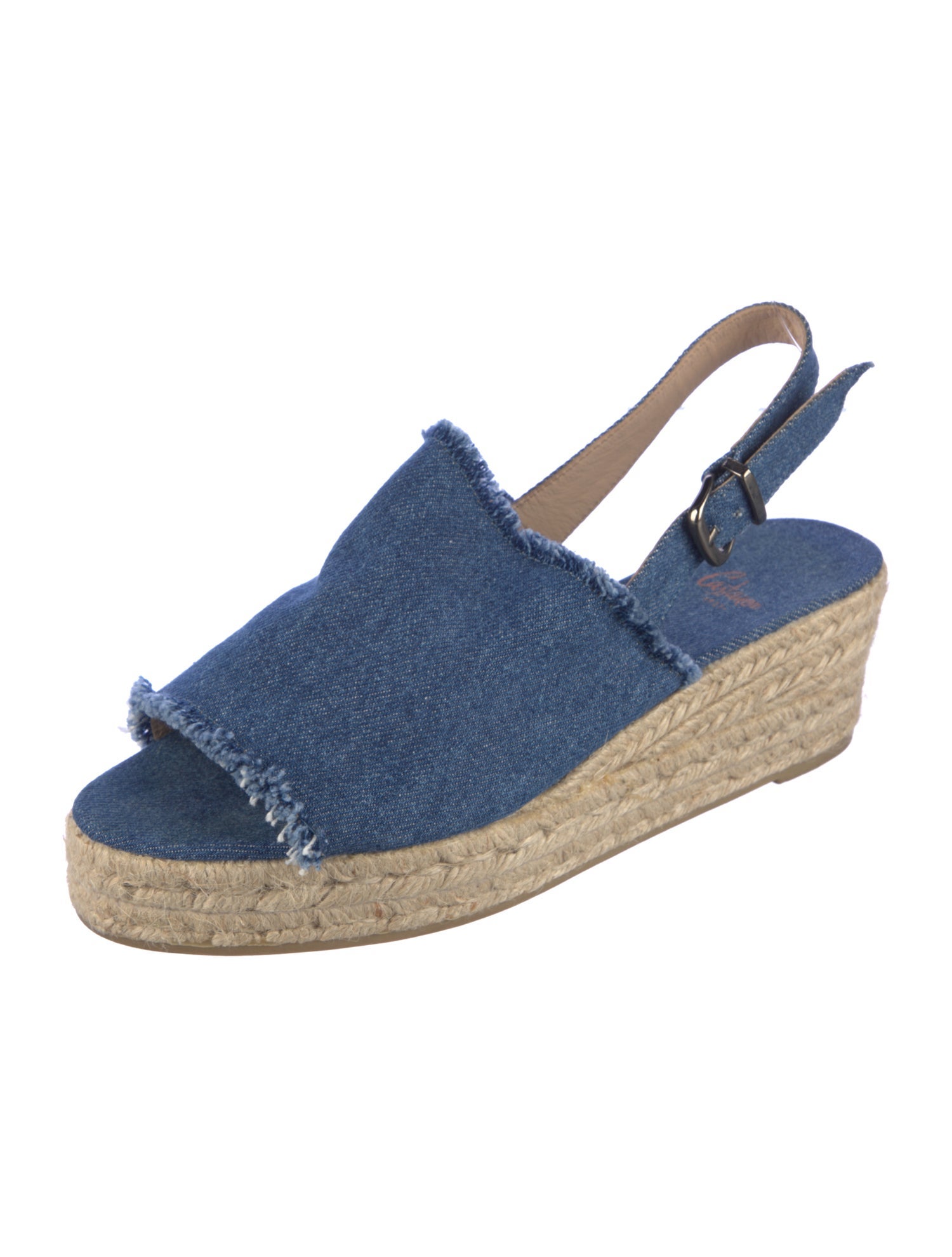 Castañer Denim Slingback Flats