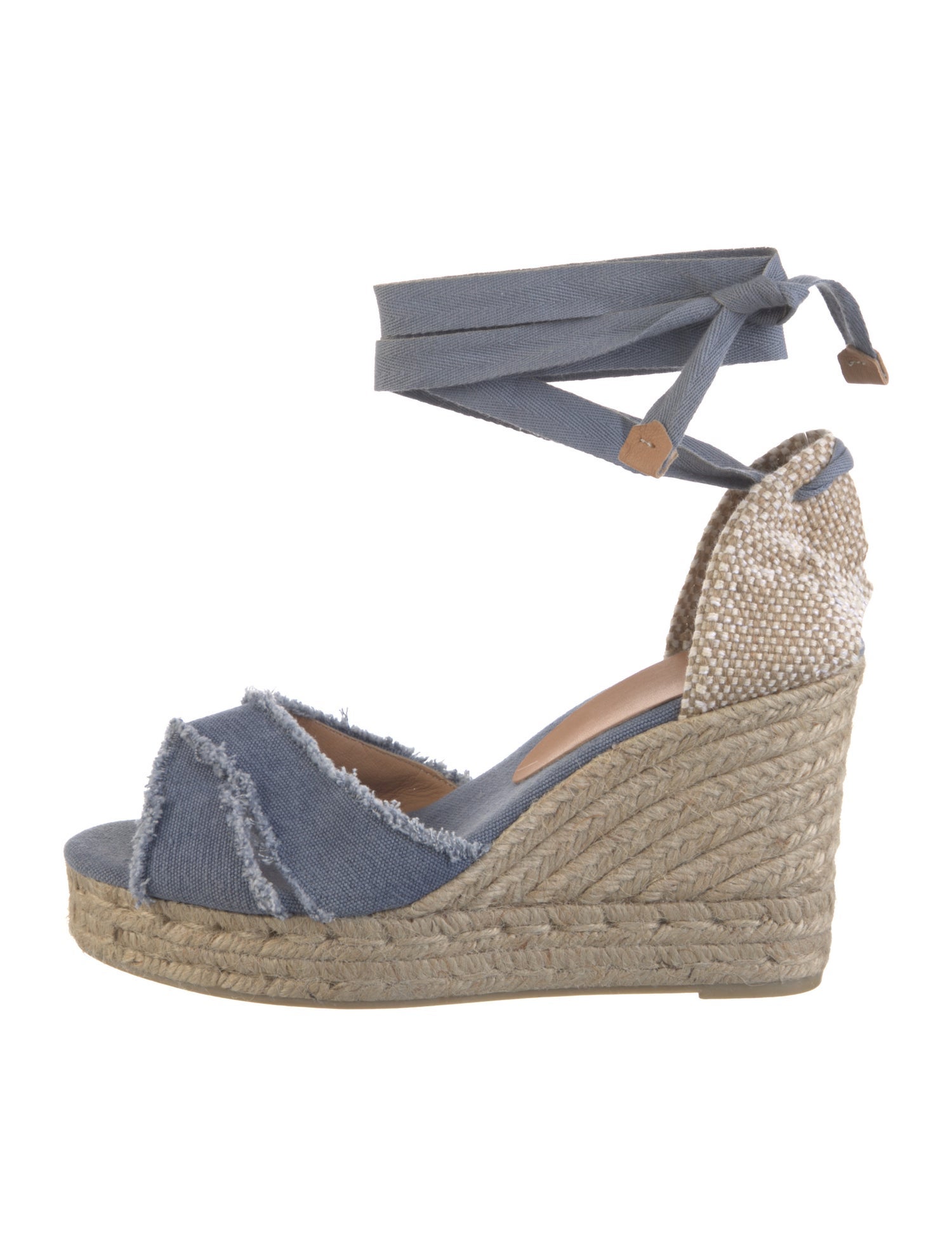 Castañer Canvas Colorblock Pattern Espadrilles