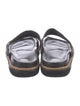 Castañer Leather Colorblock Pattern Slides