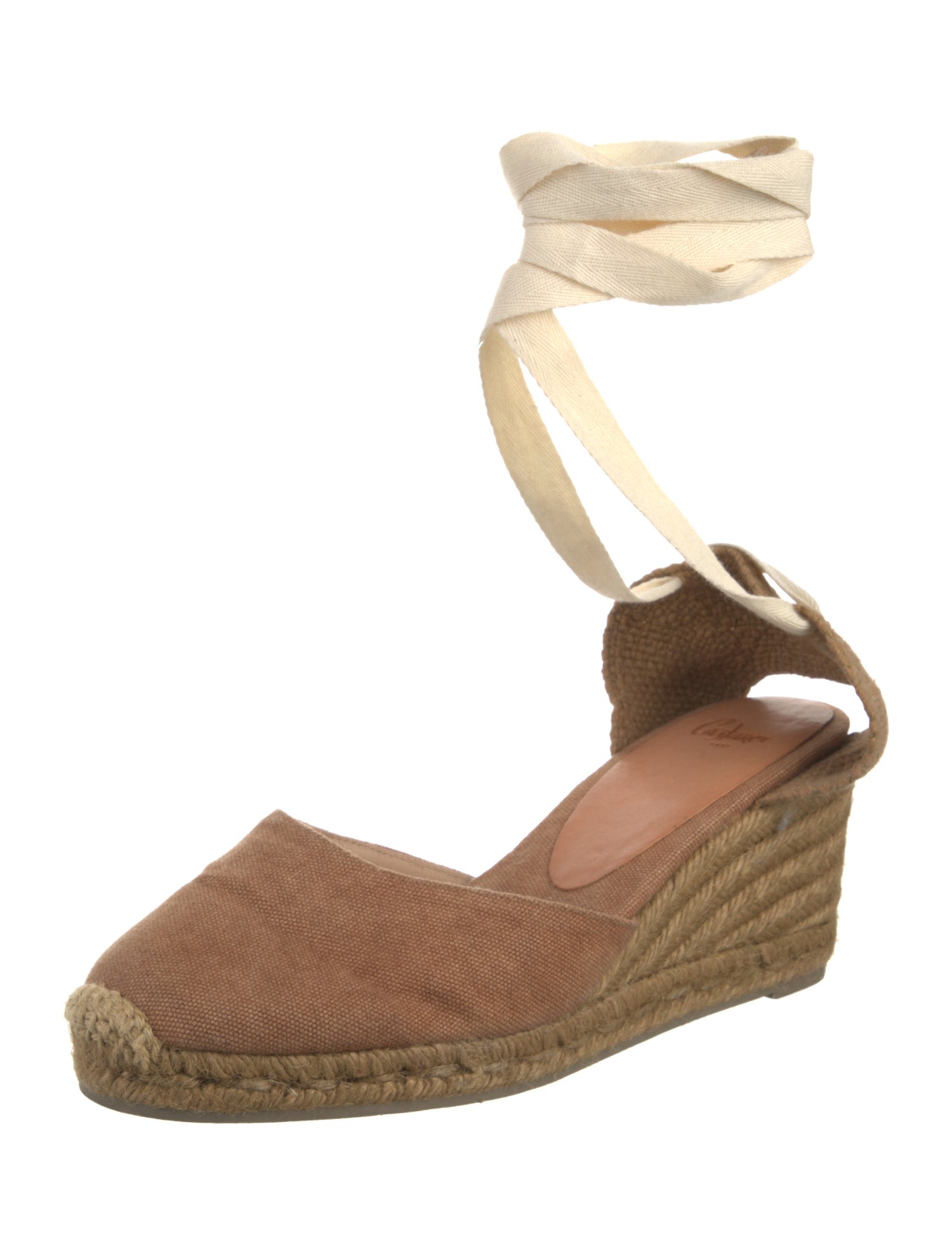 Castañer Canvas Braided Accents D'Orsay Pumps