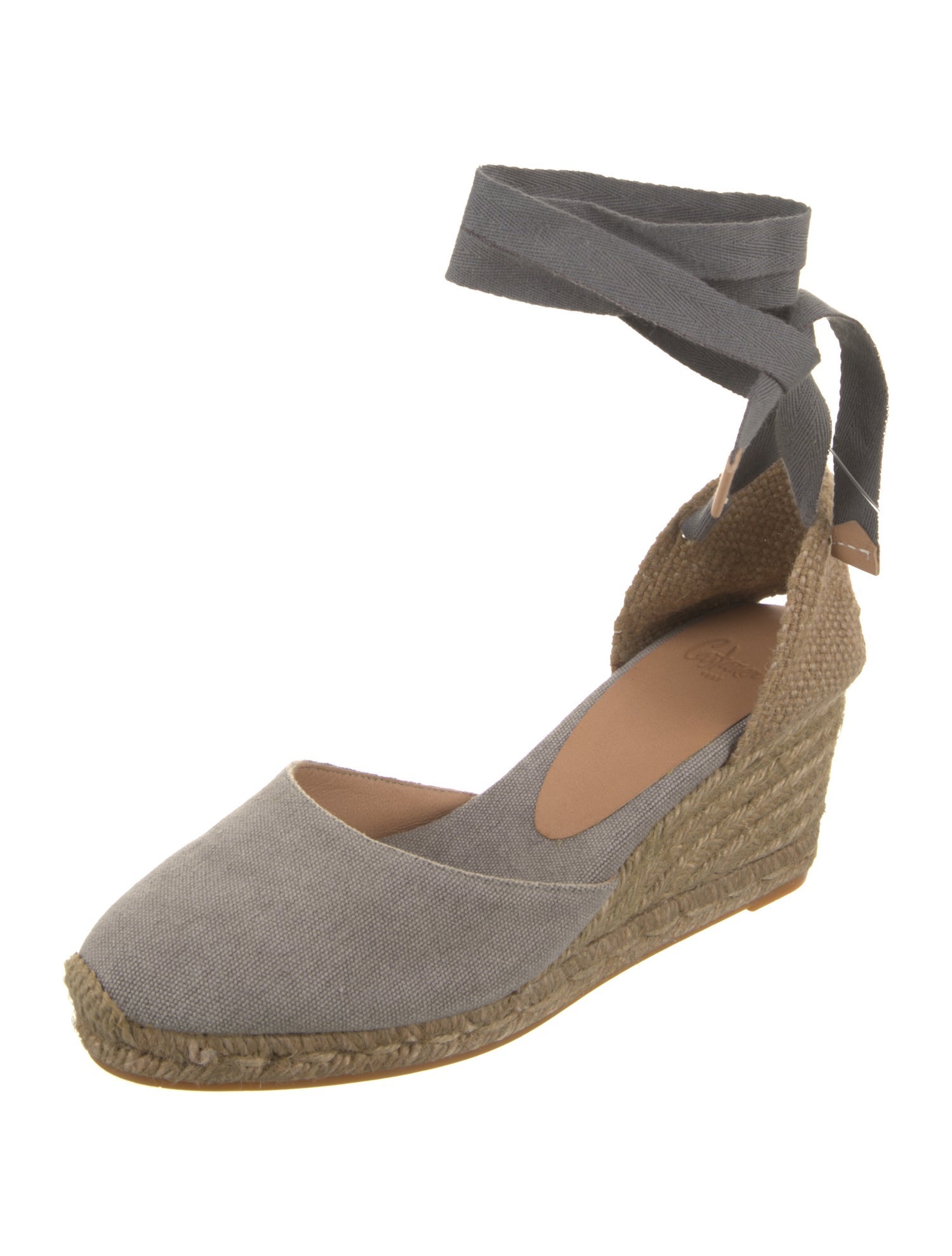 Castañer Canvas Colorblock Pattern D'Orsay Pumps