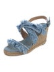 Castañer Denim Animal Print Espadrilles