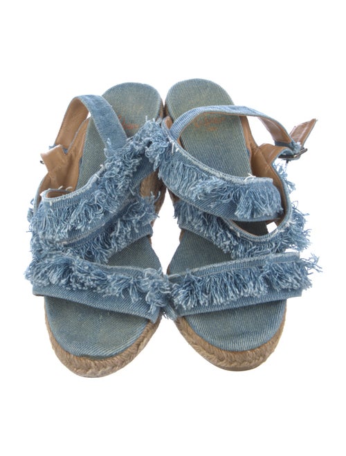 Castañer Denim Animal Print Espadrilles