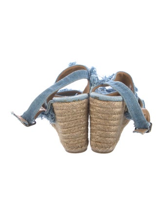 Castañer Denim Animal Print Espadrilles