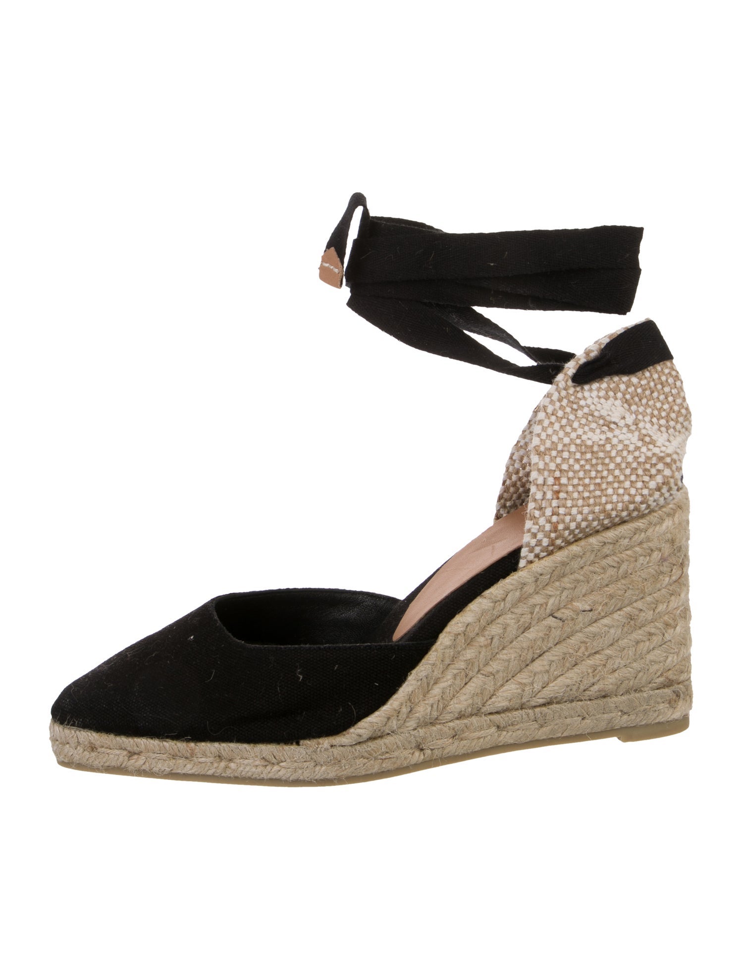 Castañer Colorblock Pattern Braided Accents D'Orsay Pumps