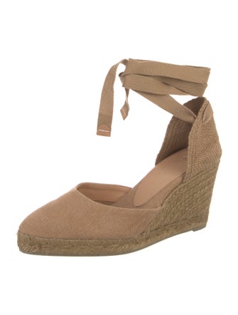 Castañer Canvas Printed D'Orsay Pumps