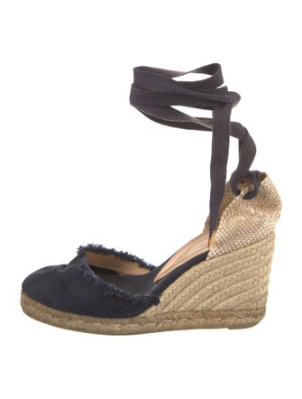 Castañer Canvas Animal Print D'Orsay Pumps