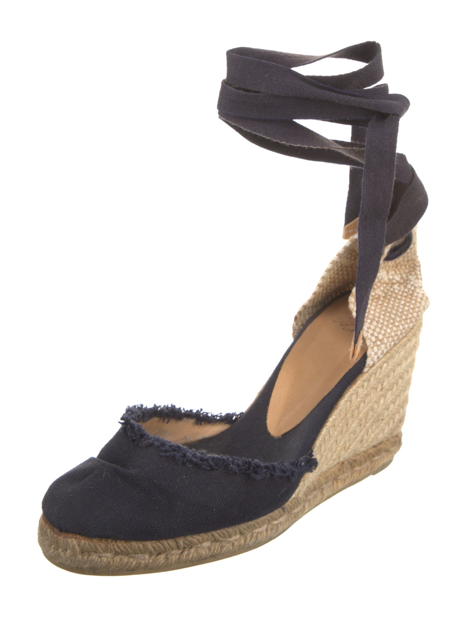 Castañer Canvas Animal Print D'Orsay Pumps