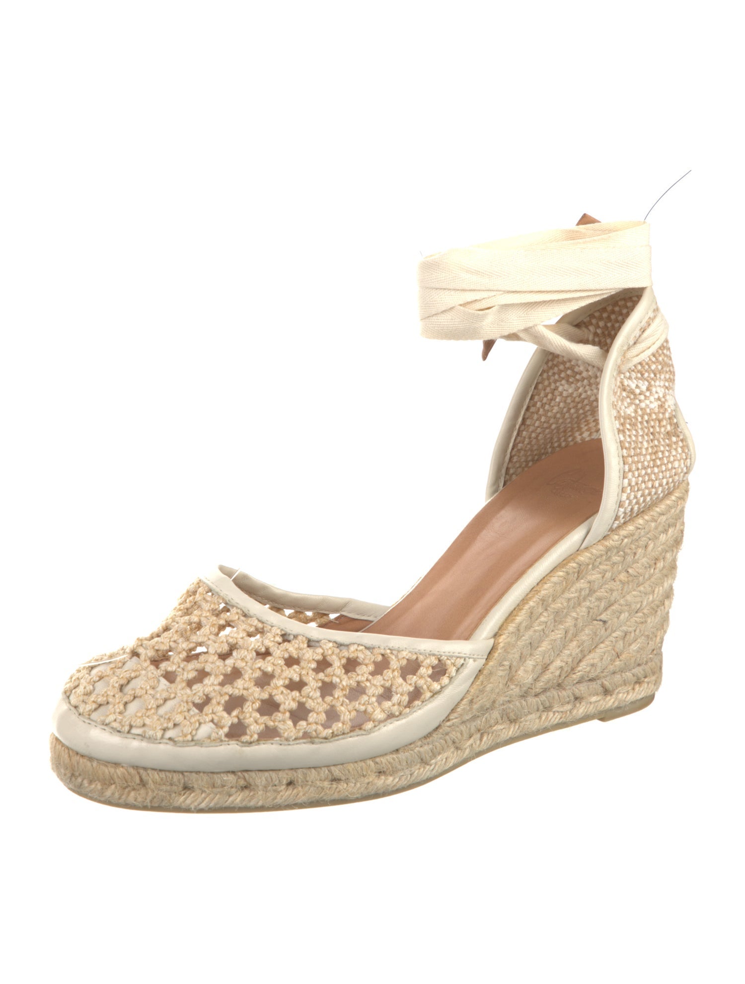 Castañer Canvas Colorblock Pattern Espadrilles