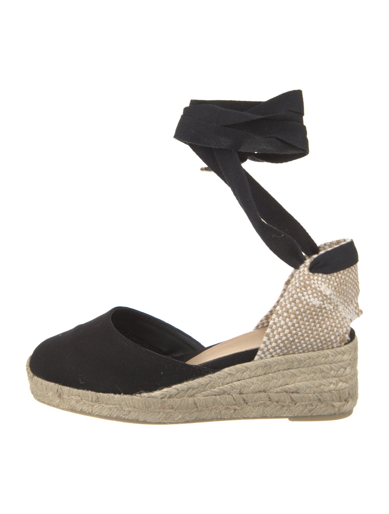 Castañer Canvas Animal Print D'Orsay Pumps