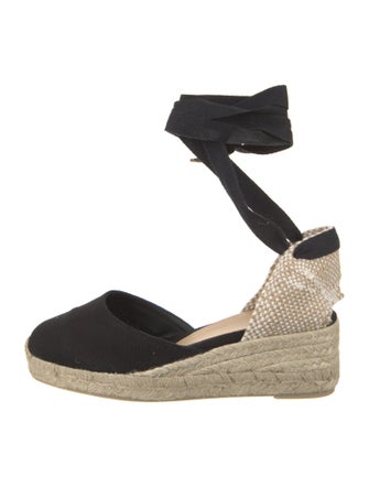 Castañer Canvas Animal Print D'Orsay Pumps