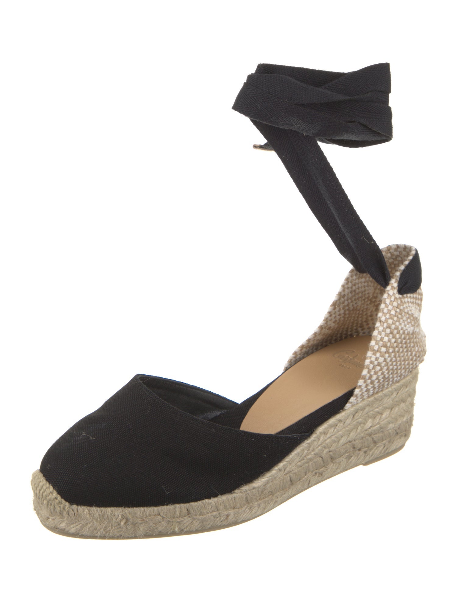 Castañer Canvas Animal Print D'Orsay Pumps