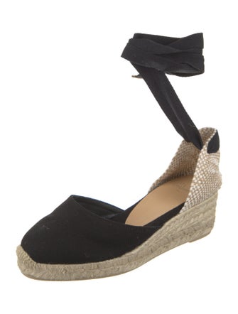 Castañer Canvas Animal Print D'Orsay Pumps