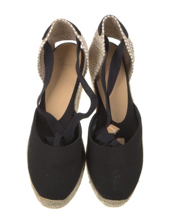 Castañer Canvas Animal Print D'Orsay Pumps