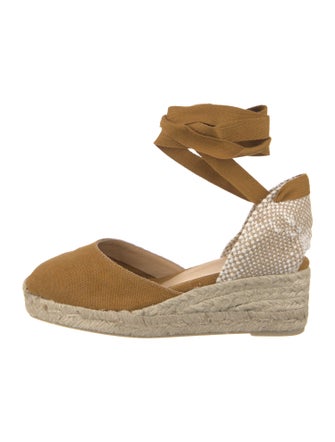 Castañer Canvas Colorblock Pattern Espadrilles