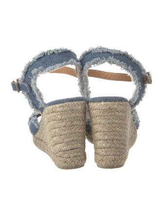 Castañer Denim Raw-Edge Trim Espadrilles