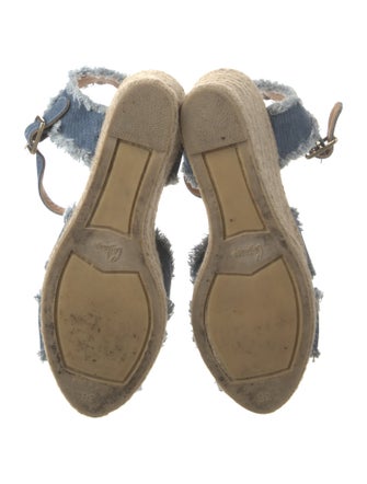 Castañer Denim Raw-Edge Trim Espadrilles