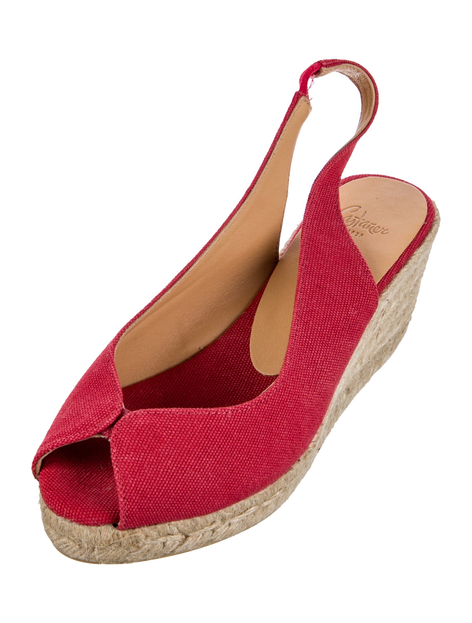 Castañer Canvas Printed Slingback Sandals