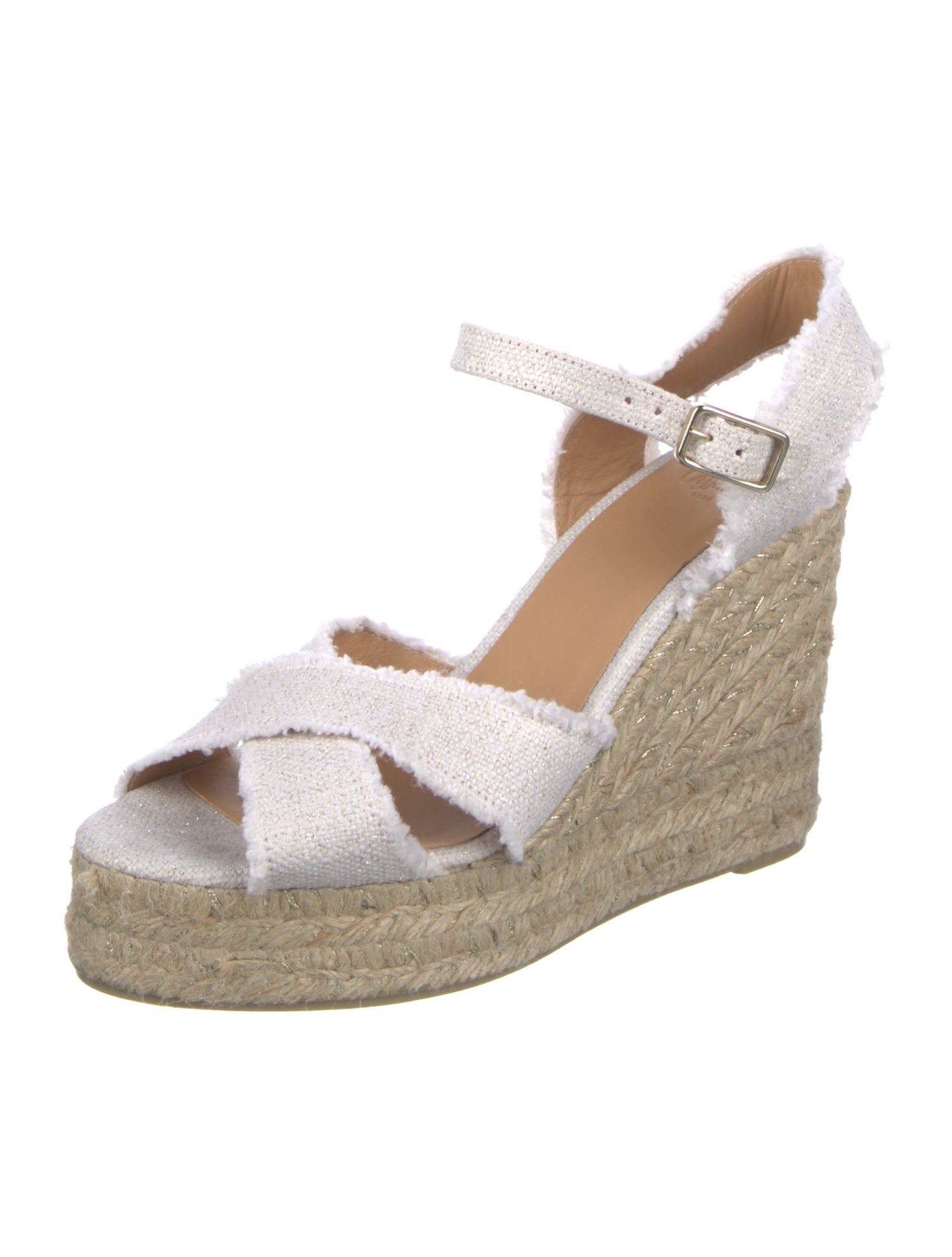 Castañer Canvas Glitter Accents Espadrilles