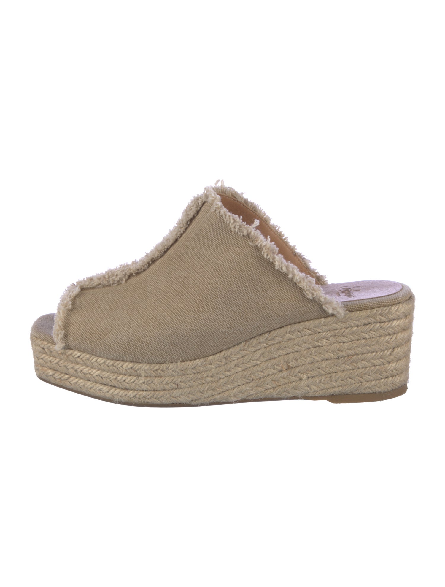 Castañer Canvas Raw-Edge Trim Mules