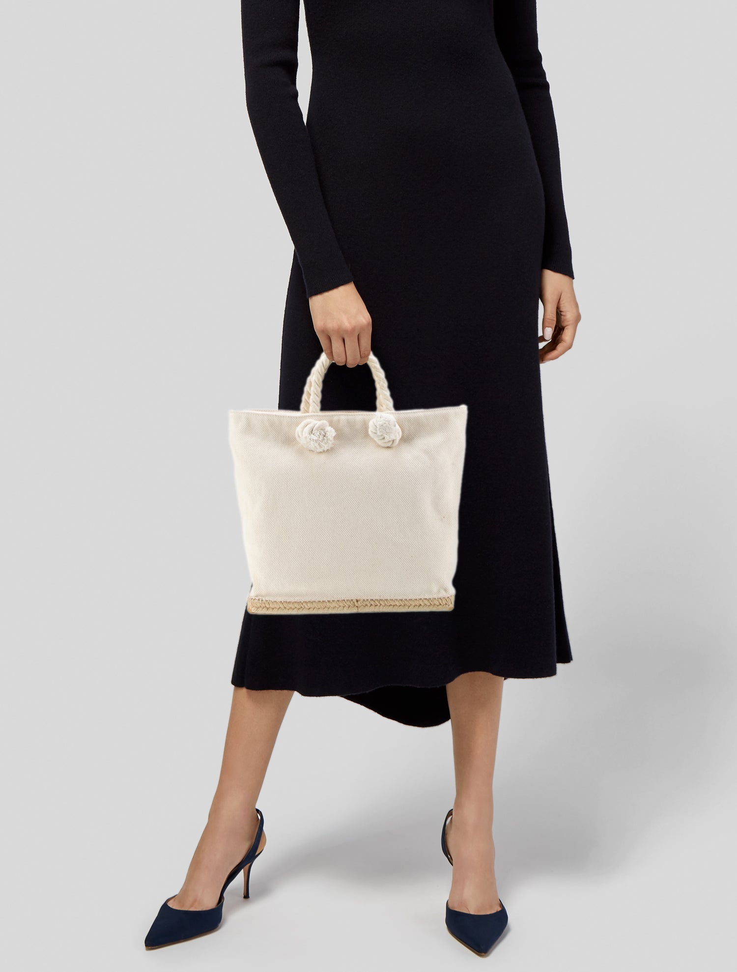 Castañer Canvas Top Handle Bag