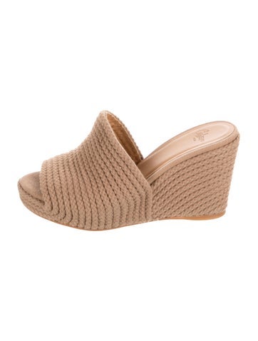Pre-owned Castaã±er Jute Espadrilles In Brown