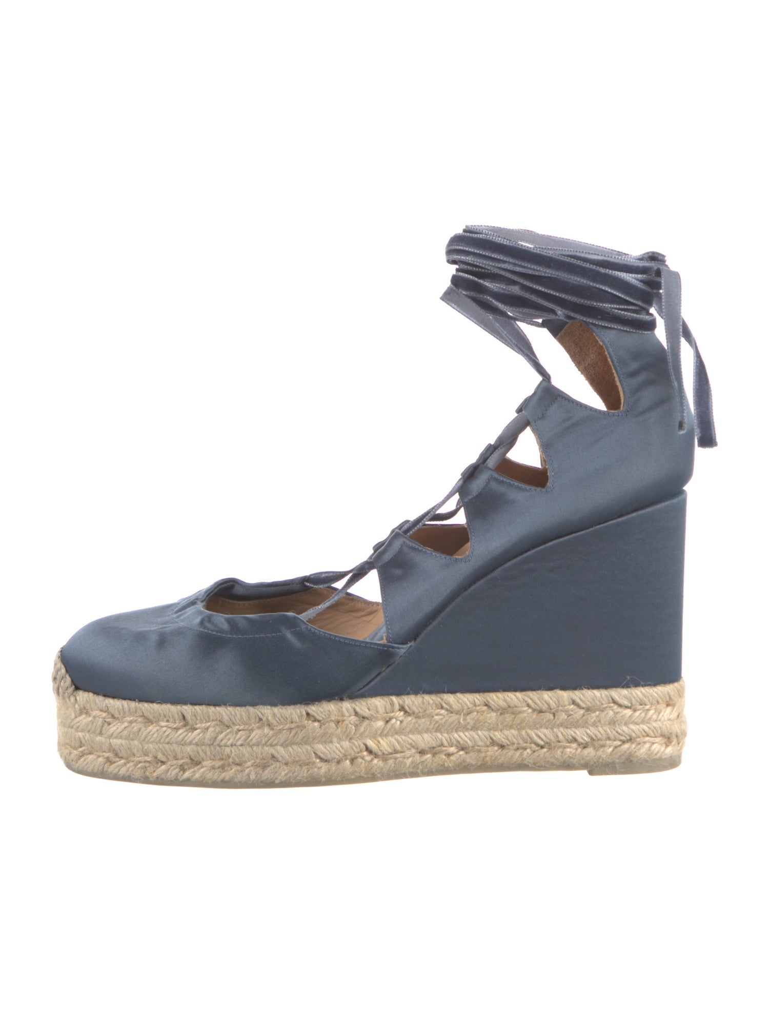 Castañer Satin Colorblock Pattern Pumps