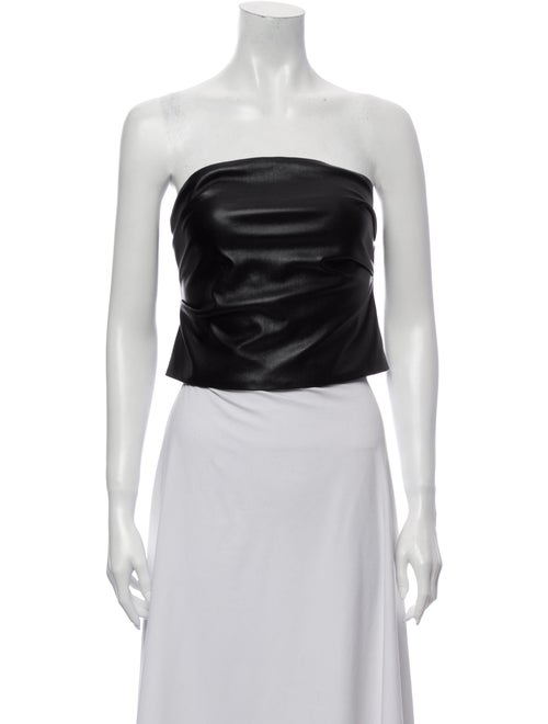 Nanushka Strapless Crop Top Black