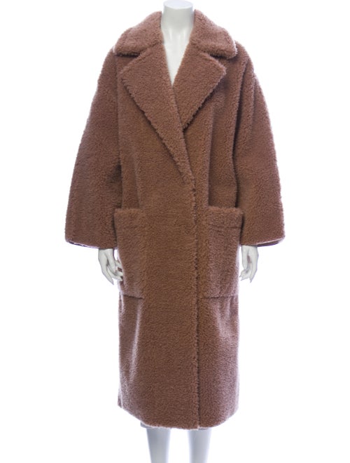 Nanushka Faux Fur Coat Purple